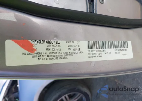 2011 Dodge Charger из США, поврежденный, VIN 2B3CL3CG0BH521072